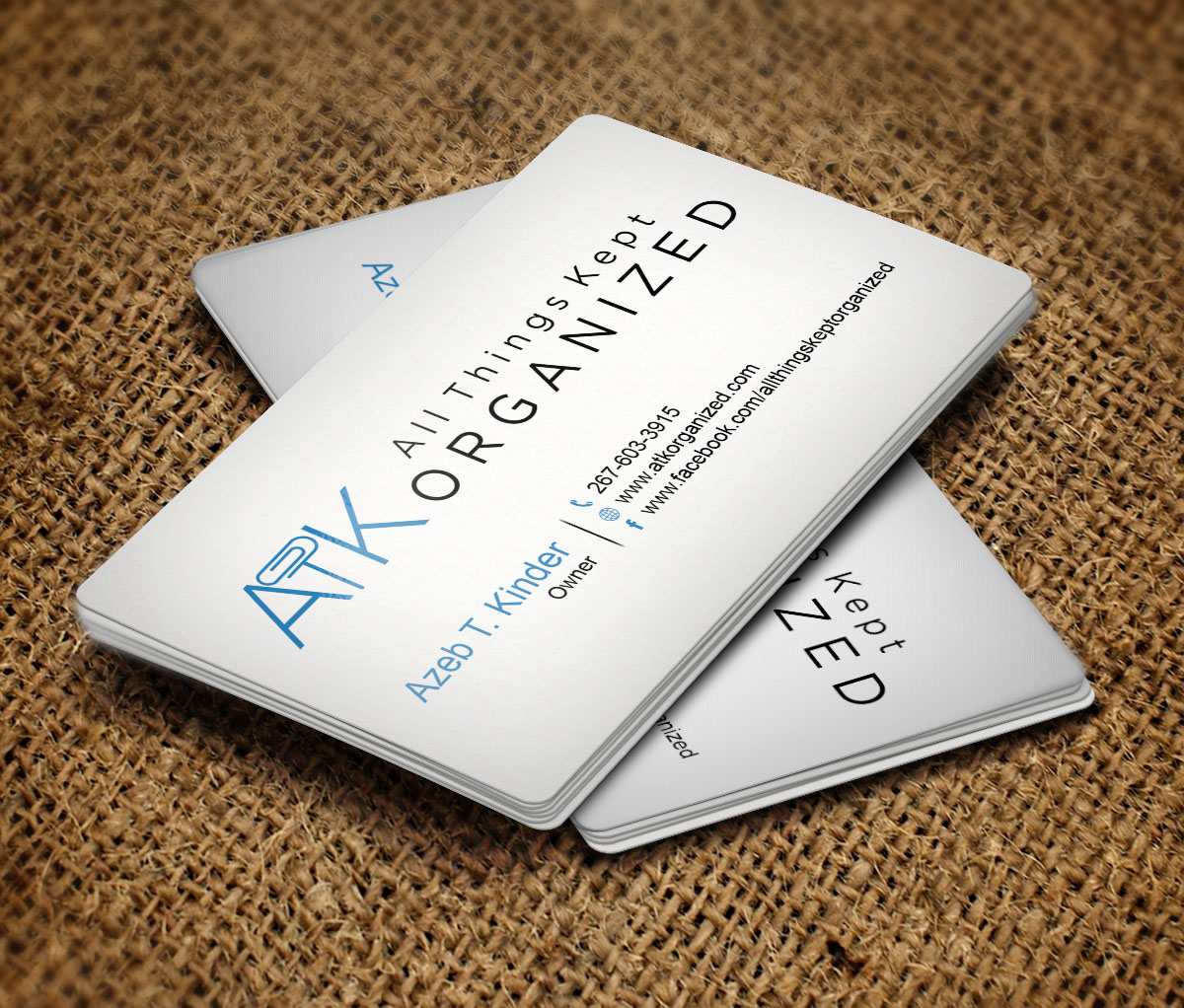 Business Card Design by Verified artistry (Design garden) for All Things Kept Organized | Design #11565739