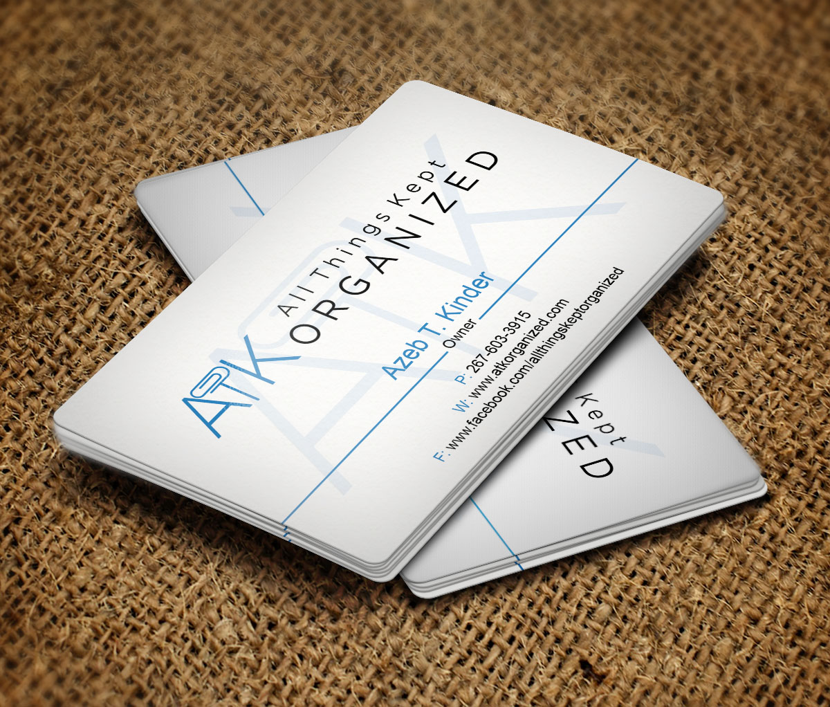 Business Card Design by Verified artistry (Design garden) for All Things Kept Organized | Design #11565741