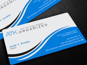 Business Card Design by EWS Webs for All Things Kept Organized | Design: #11623571