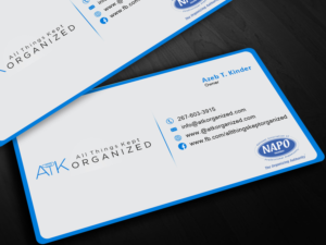 Business Card Design by EWS Webs for All Things Kept Organized | Design: #11646129