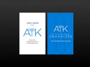 Business Card Design by Creations Box 2015 for All Things Kept Organized | Design: #11576523