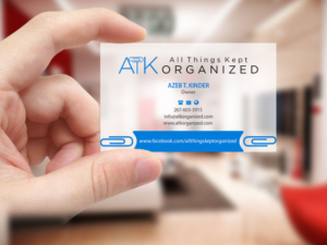 Business Card Design by Creations Box 2015 for All Things Kept Organized | Design: #11576527