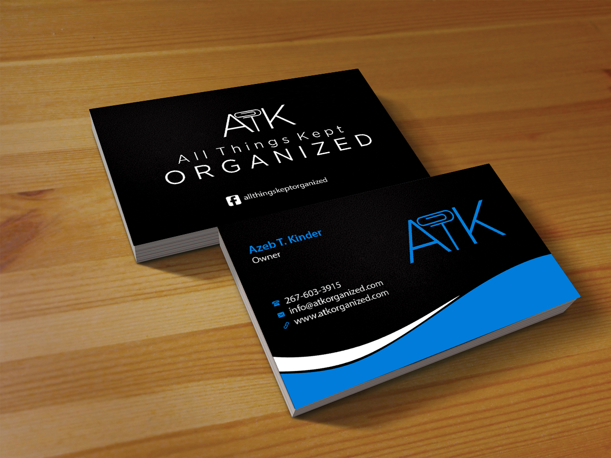 Business Card Design by Creations Box 2015 for All Things Kept Organized | Design #11576545