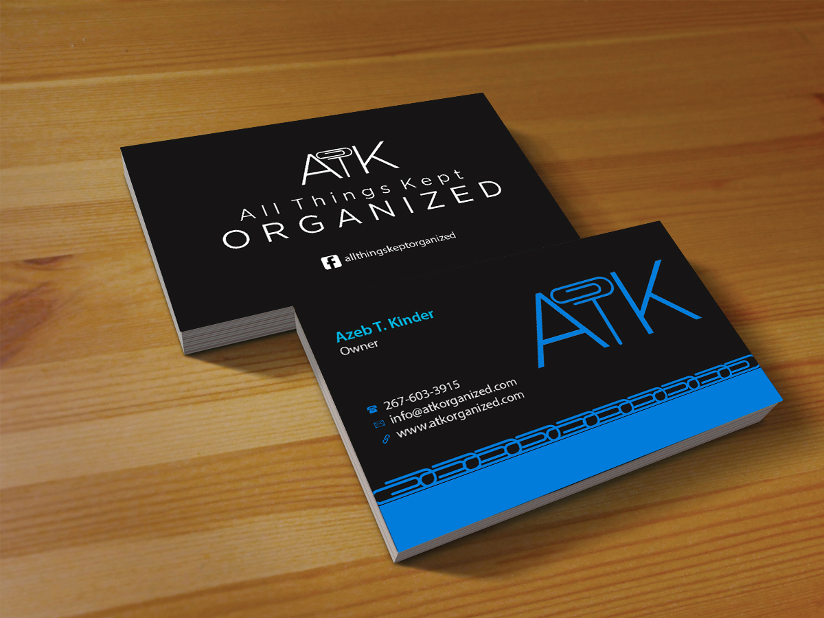 Business Card Design by Creations Box 2015 for All Things Kept Organized | Design #11576546