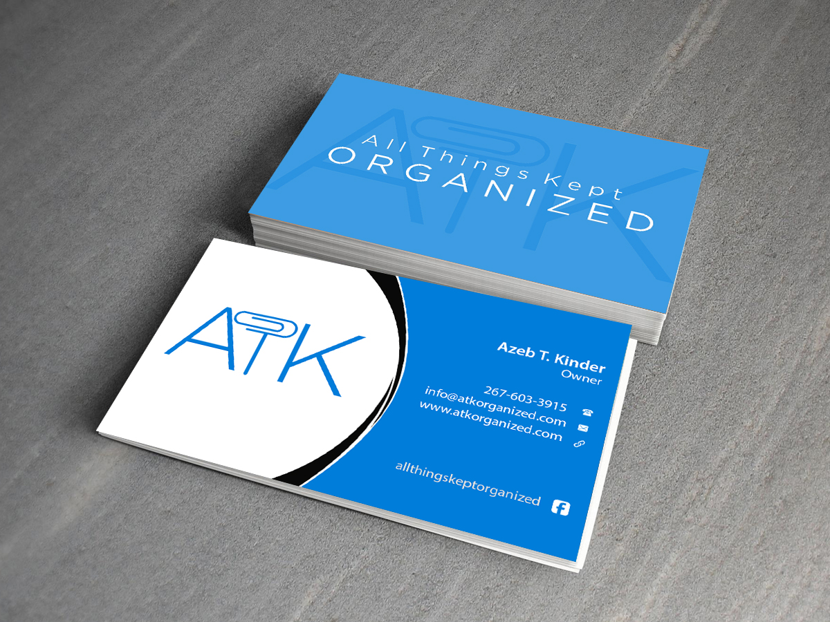 Business Card Design by Creations Box 2015 for All Things Kept Organized | Design #11576549