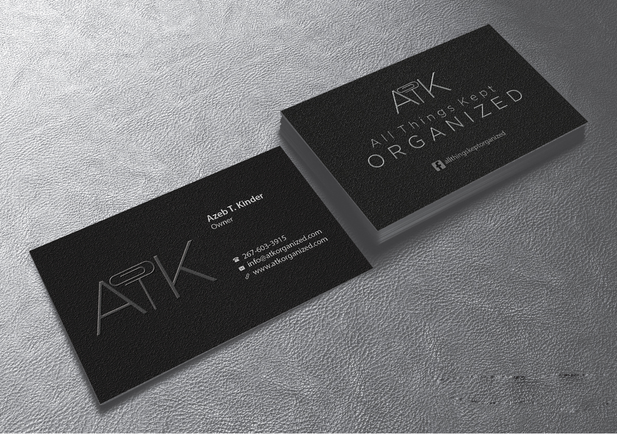 Business Card Design by Creations Box 2015 for All Things Kept Organized | Design #11576556