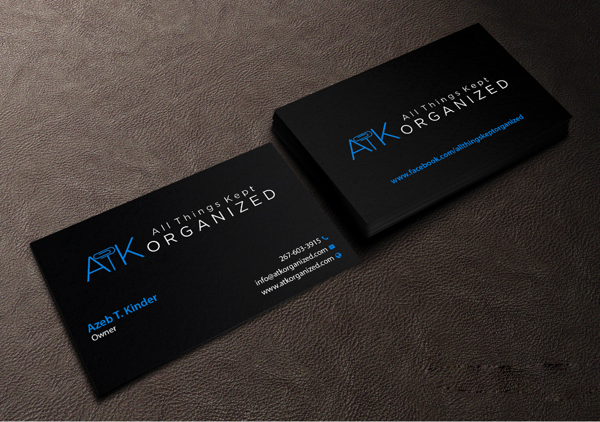 Business Card Design by Creations Box 2015 for All Things Kept Organized | Design #11576558