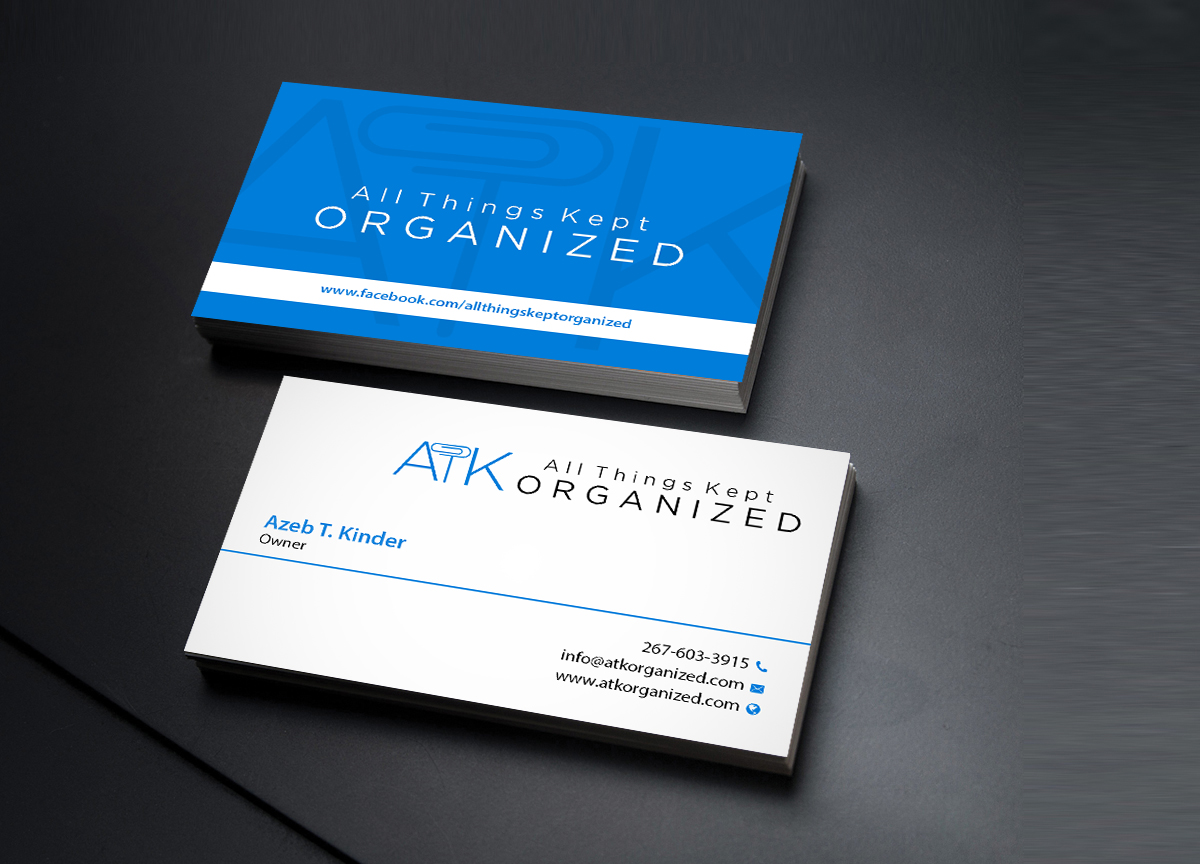 Business Card Design by Creations Box 2015 for All Things Kept Organized | Design #11576562