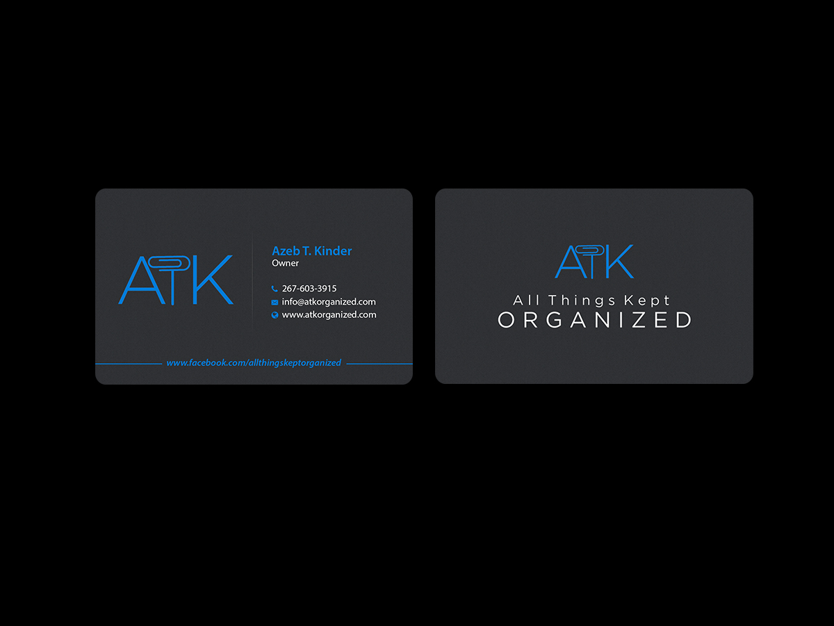 Business Card Design by Creations Box 2015 for All Things Kept Organized | Design #11576564