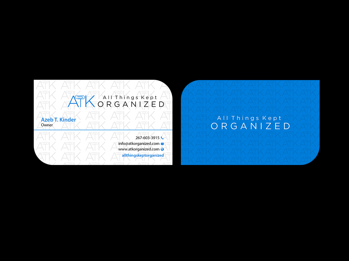 Business Card Design by Creations Box 2015 for All Things Kept Organized | Design #11576565