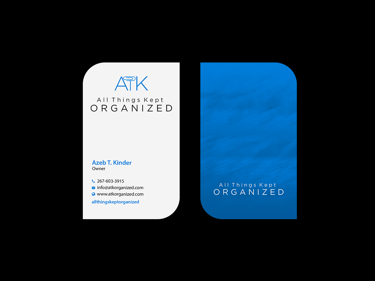 Business Card Design by Creations Box 2015 for All Things Kept Organized | Design #11576567