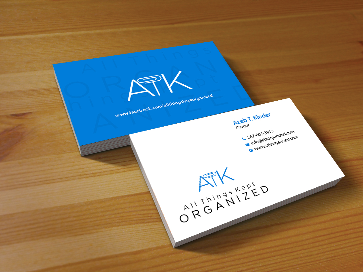 Business Card Design by Creations Box 2015 for All Things Kept Organized | Design #11576568