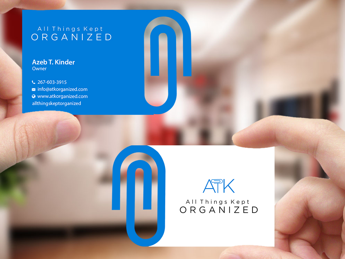 Business Card Design by Creations Box 2015 for All Things Kept Organized | Design #11576572