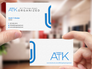 Business Card Design by Creations Box 2015 for All Things Kept Organized | Design: #11576573