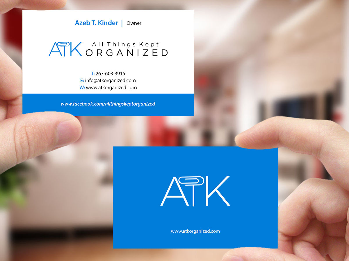 Business Card Design by Creations Box 2015 for All Things Kept Organized | Design #11576574