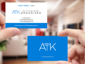 Business Card Design by Creations Box 2015 for All Things Kept Organized | Design: #11576574