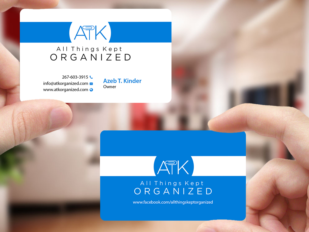 Business Card Design by Creations Box 2015 for All Things Kept Organized | Design #11576575