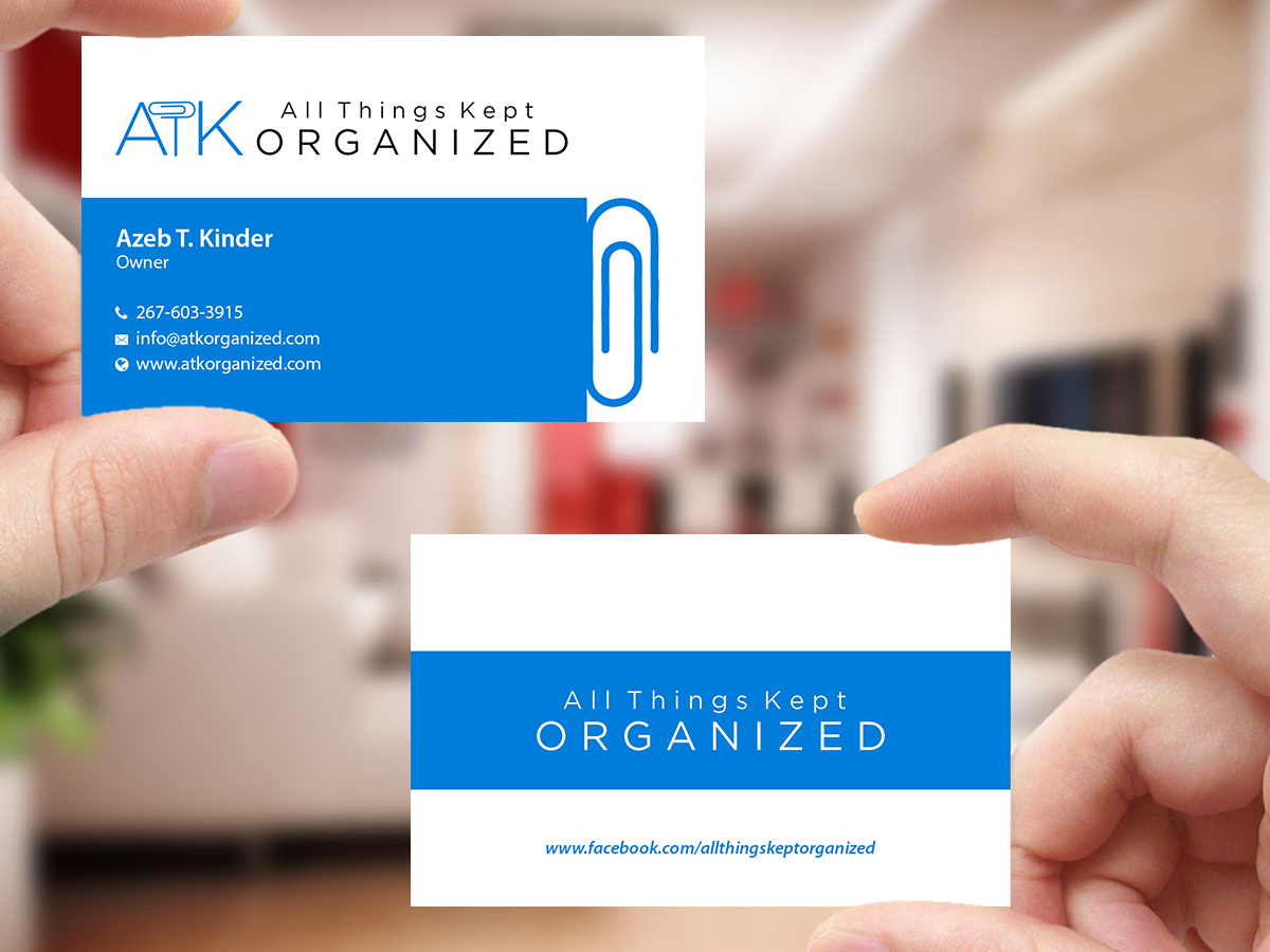 Business Card Design by Creations Box 2015 for All Things Kept Organized | Design #11576577