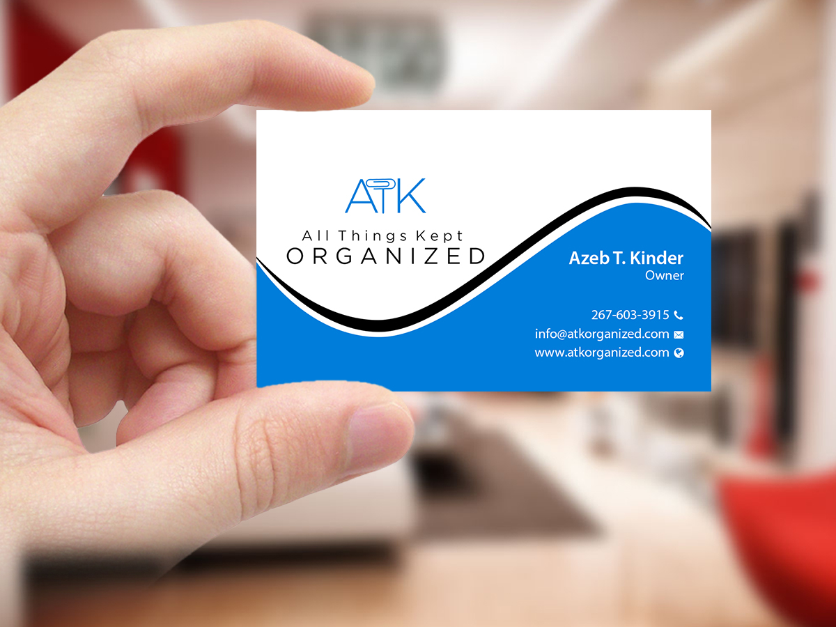 Business Card Design by Creations Box 2015 for All Things Kept Organized | Design #11576579