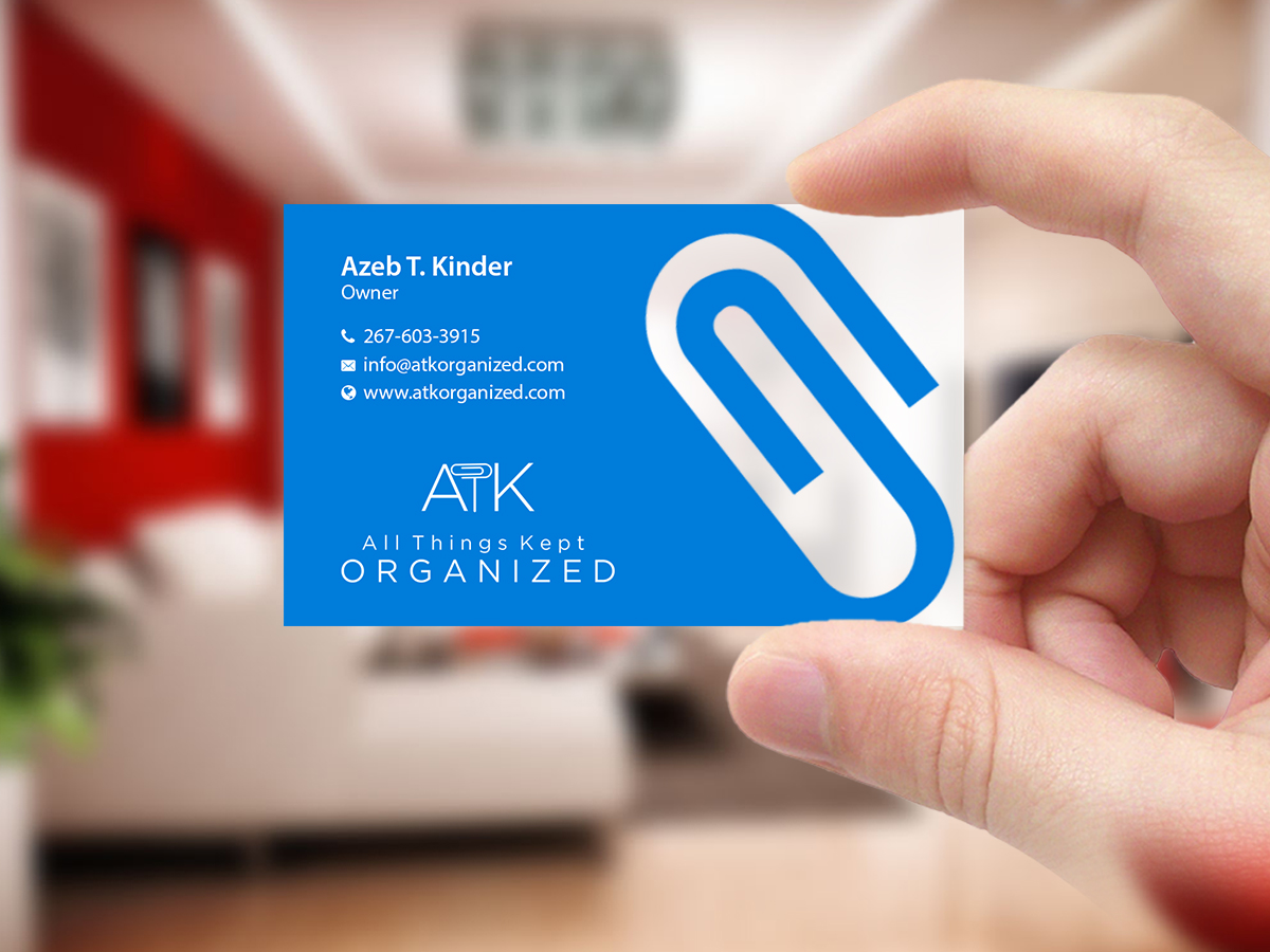 Business Card Design by Creations Box 2015 for All Things Kept Organized | Design #11577817