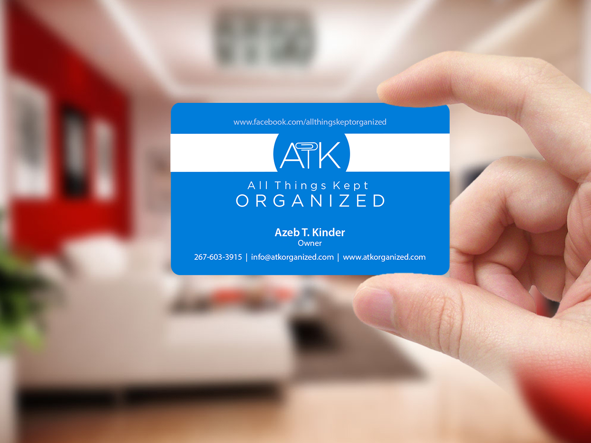 Business Card Design by Creations Box 2015 for All Things Kept Organized | Design #11577818