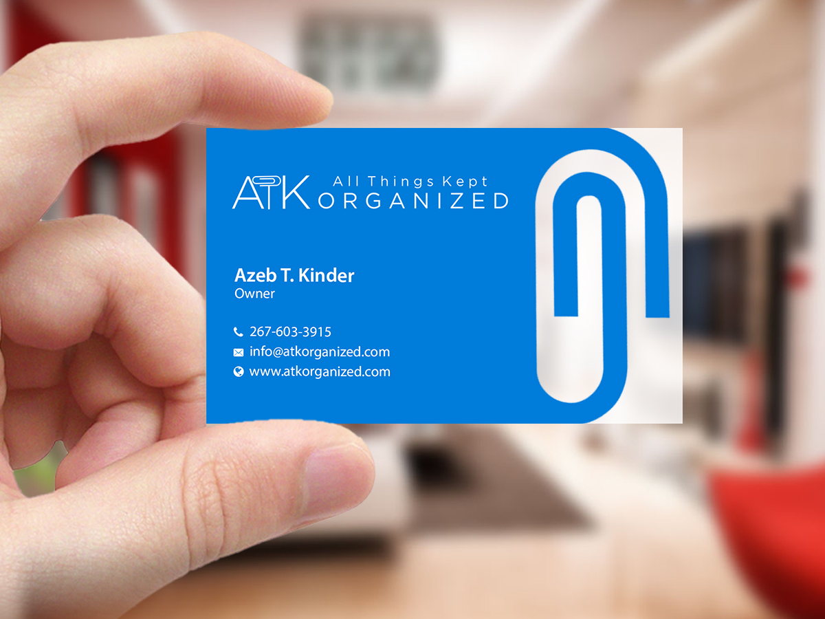 Design de Carte de Visite par Creations Box 2015 pour All Things Kept Organized | Design #11577819