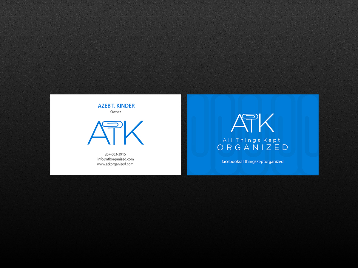 Business Card Design by Creations Box 2015 for All Things Kept Organized | Design #11577875