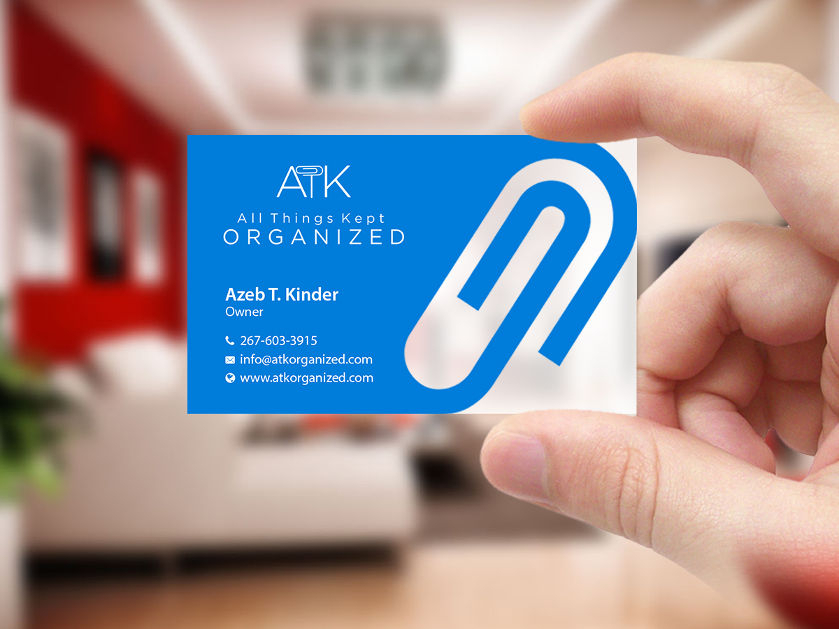 Business Card Design by Creations Box 2015 for All Things Kept Organized | Design #11577895