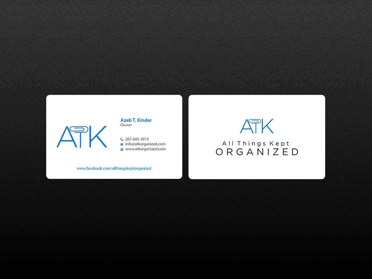 Business Card Design by Creations Box 2015 for All Things Kept Organized | Design #11577905
