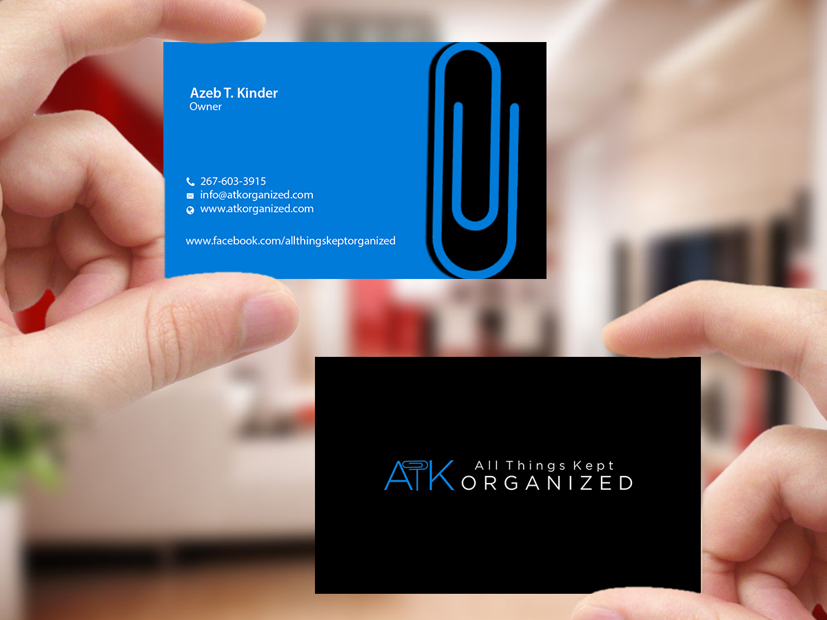 Business Card Design by Creations Box 2015 for All Things Kept Organized | Design #11577907