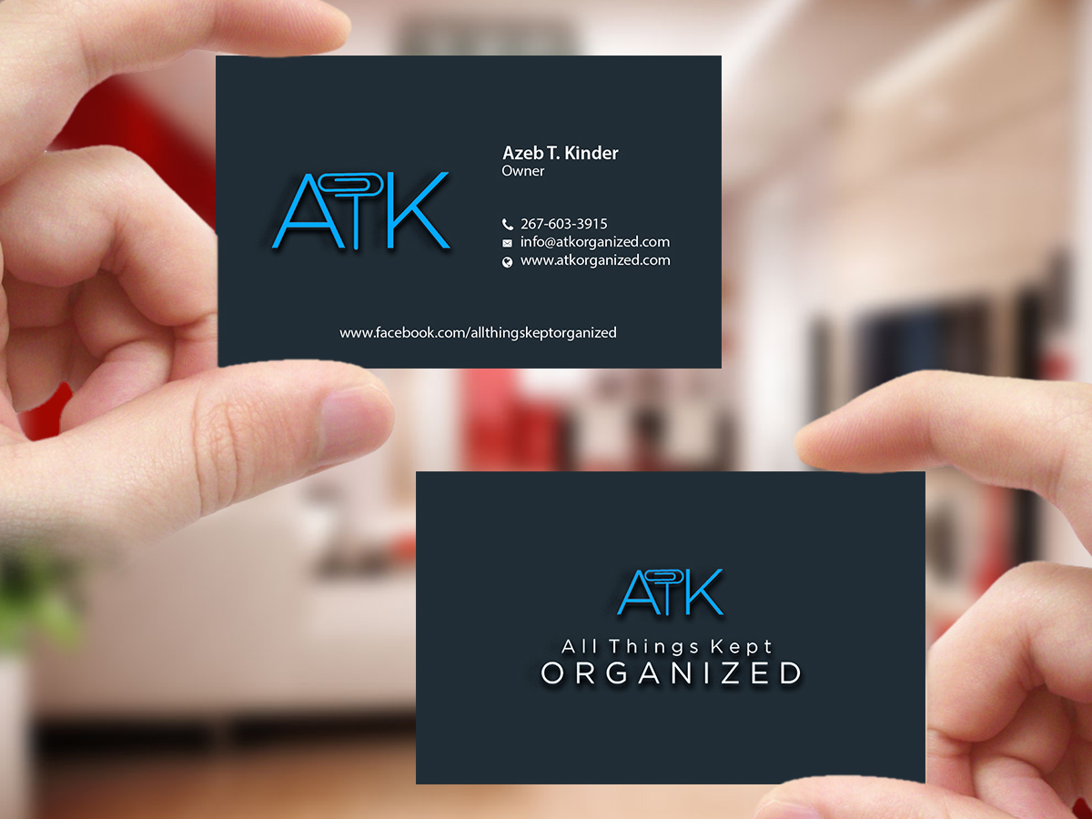 Business Card Design by Creations Box 2015 for All Things Kept Organized | Design #11577913