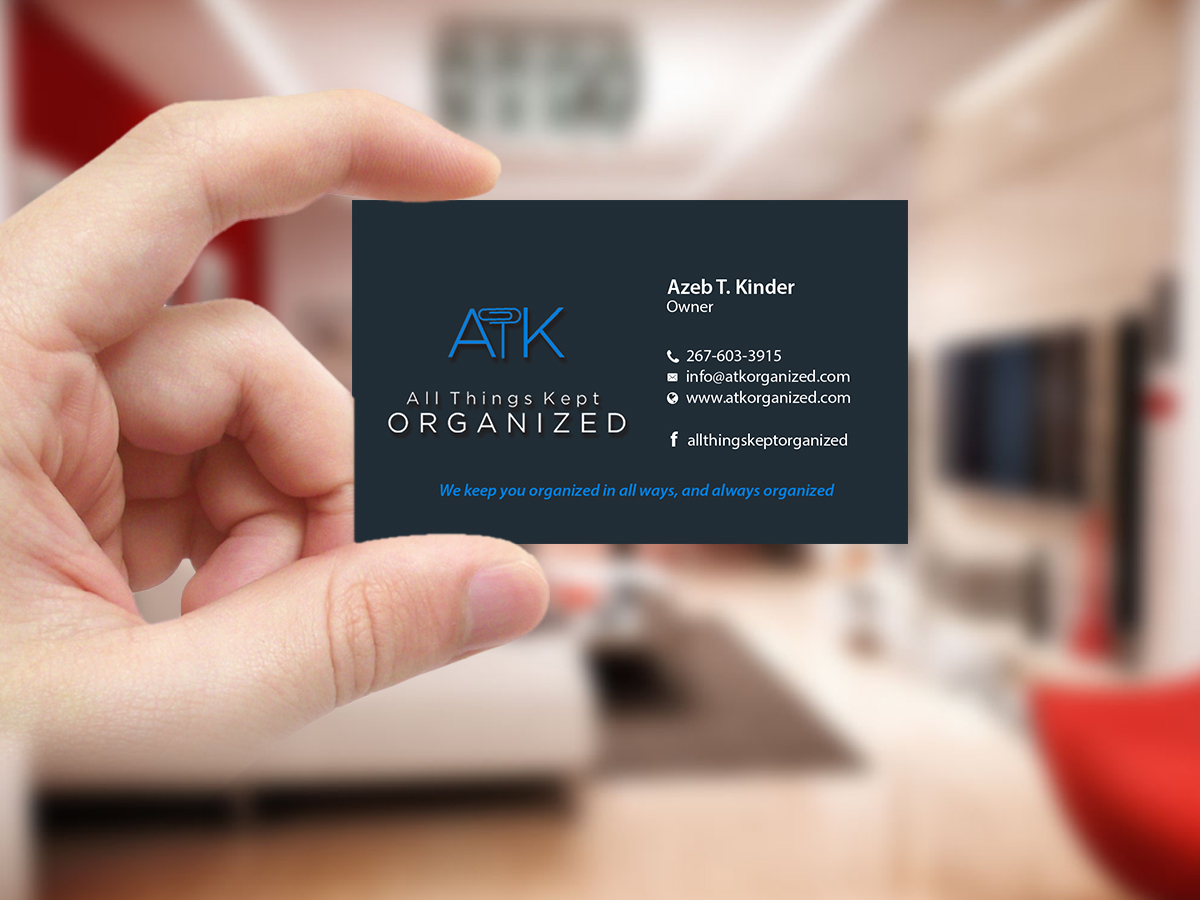 Business Card Design by Creations Box 2015 for All Things Kept Organized | Design #11580996