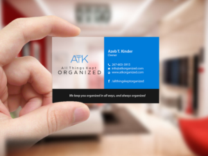 Business Card Design by Creations Box 2015 for All Things Kept Organized | Design: #11601152