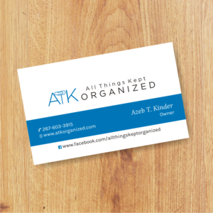 Business Card Design by rhalder4 for All Things Kept Organized | Design: #11576511