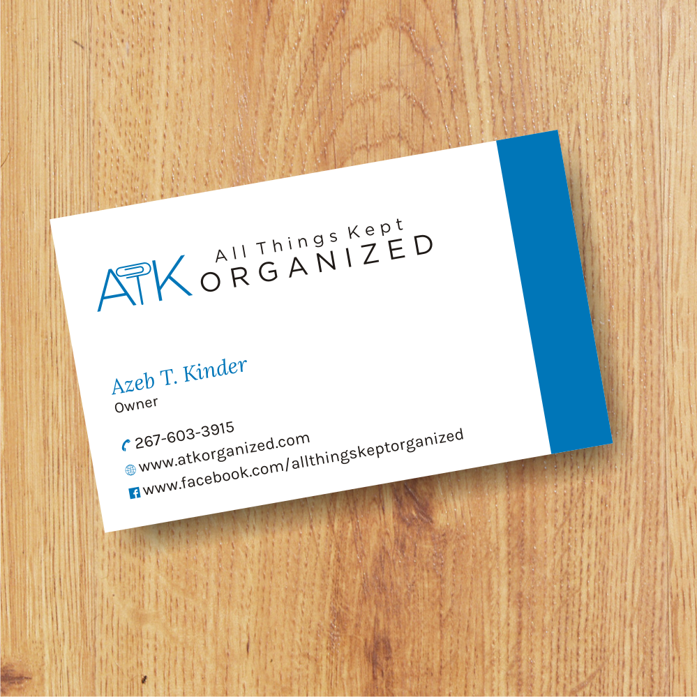 Business Card Design by rhalder4 for All Things Kept Organized | Design #11576538