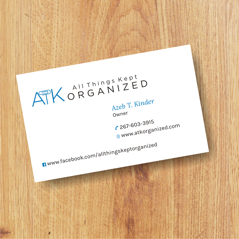 Business Card Design by rhalder4 for All Things Kept Organized | Design #11576612