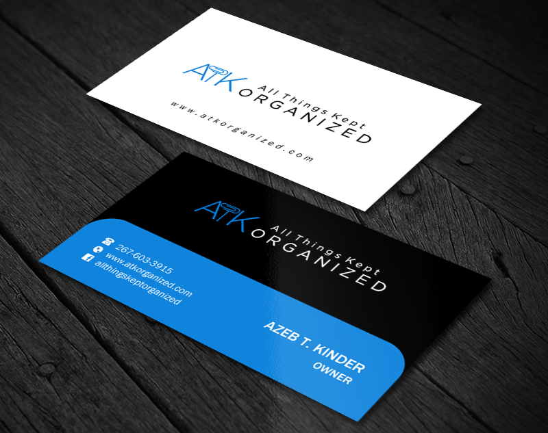 Business Card Design by Brand aid for All Things Kept Organized | Design #11582636