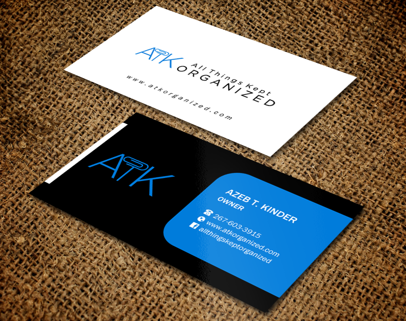 Business Card Design by Brand aid for All Things Kept Organized | Design #11582639