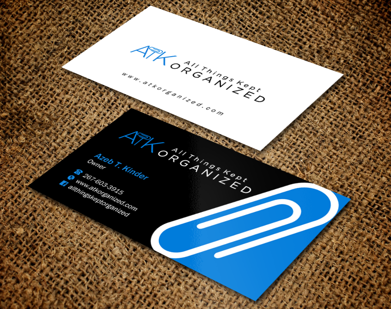 Business Card Design by Brand aid for All Things Kept Organized | Design #11582643