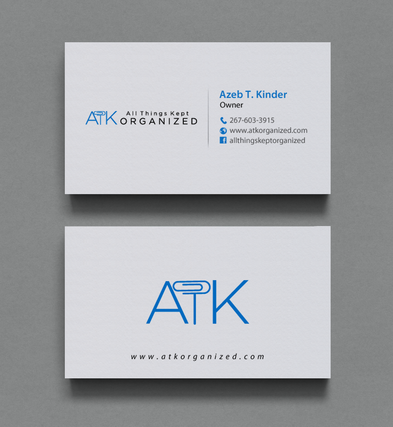 Diseño de Tarjeta de Presentación por chandrayaan.creative para All Things Kept Organized | Diseño #11573896