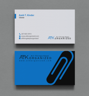 Business Card Design by chandrayaan.creative for All Things Kept Organized | Design: #11573900
