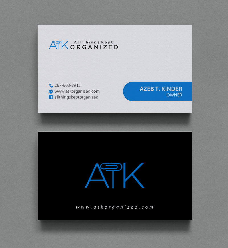 Business Card Design by chandrayaan.creative for All Things Kept Organized | Design #11573906