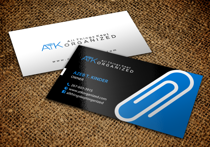 Business Card Design by chandrayaan.creative for All Things Kept Organized | Design #11573907