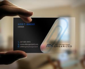 Business Card Design by chandrayaan.creative for All Things Kept Organized | Design: #11573908