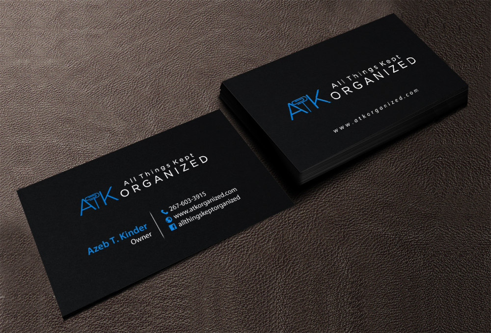 Business Card Design by chandrayaan.creative for All Things Kept Organized | Design #11573922