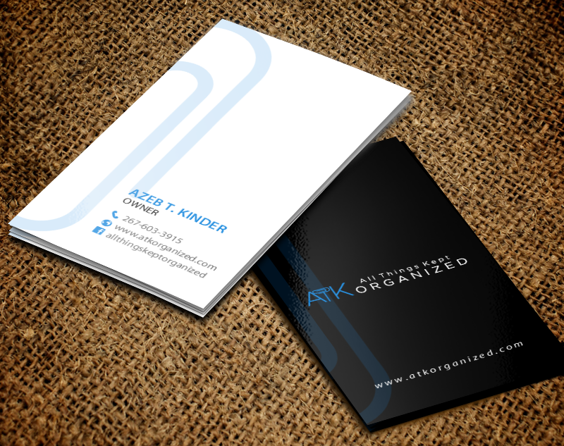 Business Card Design by chandrayaan.creative for All Things Kept Organized | Design #11573923