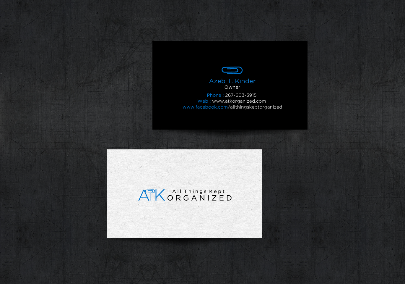 Business Card Design by chandrayaan.creative for All Things Kept Organized | Design #11573932