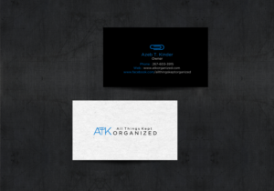 Business Card Design by chandrayaan.creative for All Things Kept Organized | Design: #11573932