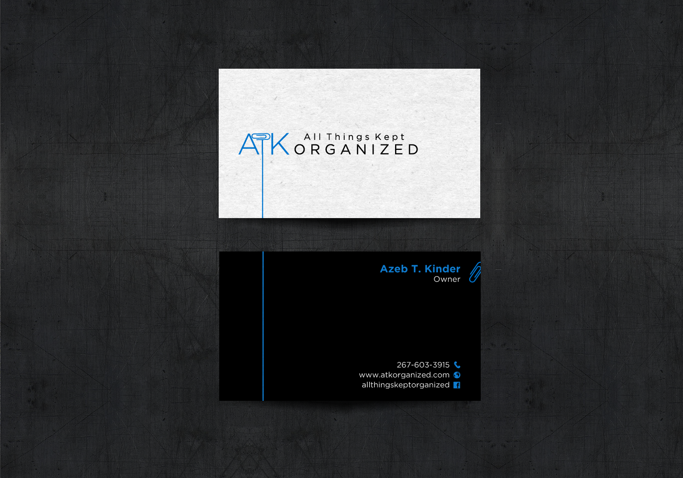 Business Card Design by chandrayaan.creative for All Things Kept Organized | Design #11575869
