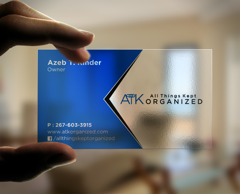Business Card Design by chandrayaan.creative for All Things Kept Organized | Design #11575876